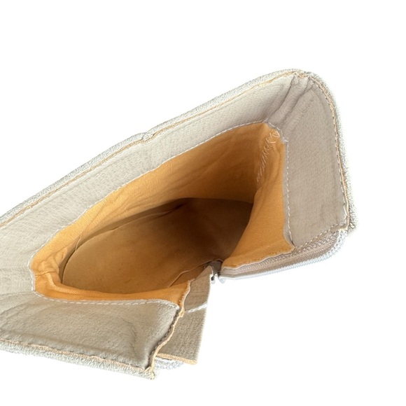 Rhinestone Heeled‎ Ankle Boots Pointed Toe Women's Size 10 Silver Gold Zipper - Picture 11 of 15